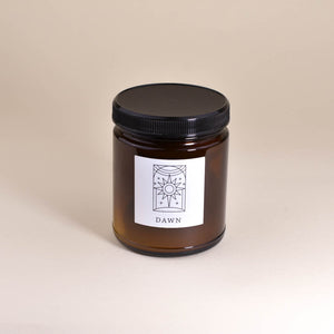 Dawn 6.8oz Large Fine Fragrance Amber Jar Candle