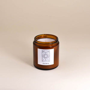 Dawn 3.4oz Small Fine Fragrance Amber Jar Candle