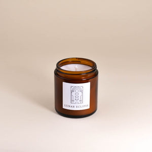 Lunar Eclipse 3.4oz Small Fine Fragrance Amber Jar Candle