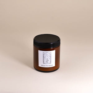 Nocturne 3.4oz Small Fine Fragrance Amber Jar Candle