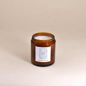 Satellite 3.4oz Small Fine Fragrance Amber Jar Candle