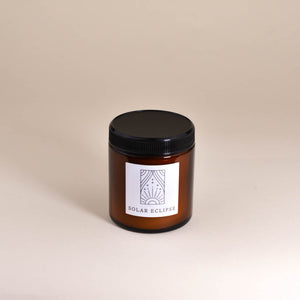 Solar Eclipse 3.4oz Small Fine Fragrance Amber Jar Candle