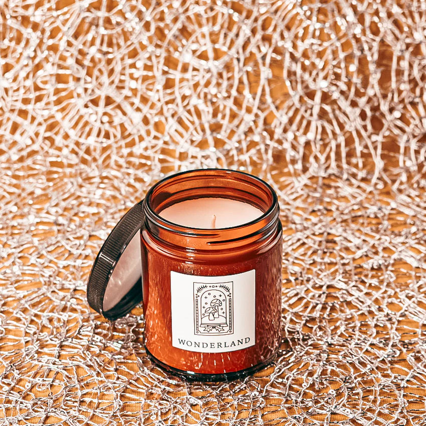 Wonderland 6.8oz Large Fine Fragrance Amber Jar Candle