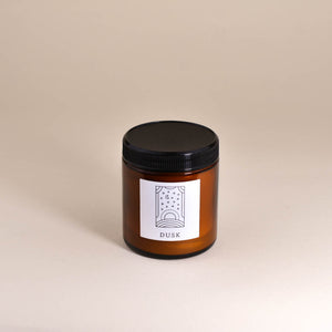 Dusk 6.8oz Large Fine Fragrance Amber Jar Candle