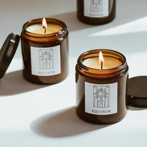 Equinox 6.8oz Large Fine Fragrance Amber Jar Candle