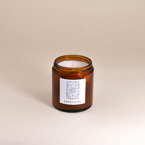 Satellite 6.8oz Large Fine Fragrance Amber Jar Candle